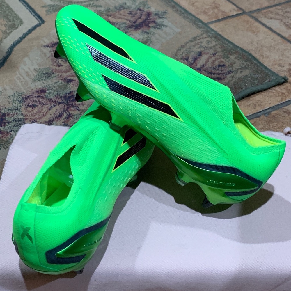 ADIDAS MEN'S X SPEEDPORTAL+ FG SOLAR GREEN (METAL)